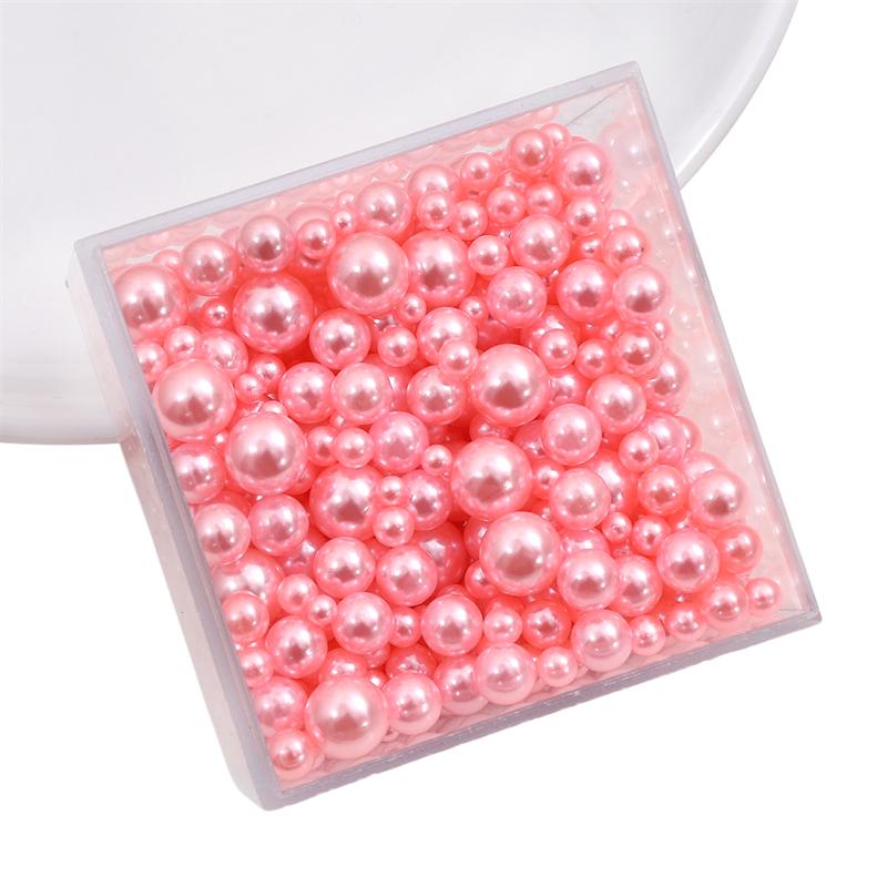 

3-8 мм 10/50 г случайные смешанные жемчужные бусины без отверстий, круглые бусины из АБС-пластика для рукоделия, изготовления ювелирных изделий 3-8mm 10g