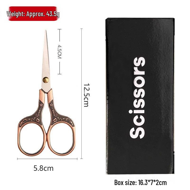 Retro Plum Blossom Embroidery Scissors – Alloy Stainless Steel for Cross Stitch and Handmade Crafts