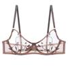 Alluring Lace Embroidered Push-Up Bra Set