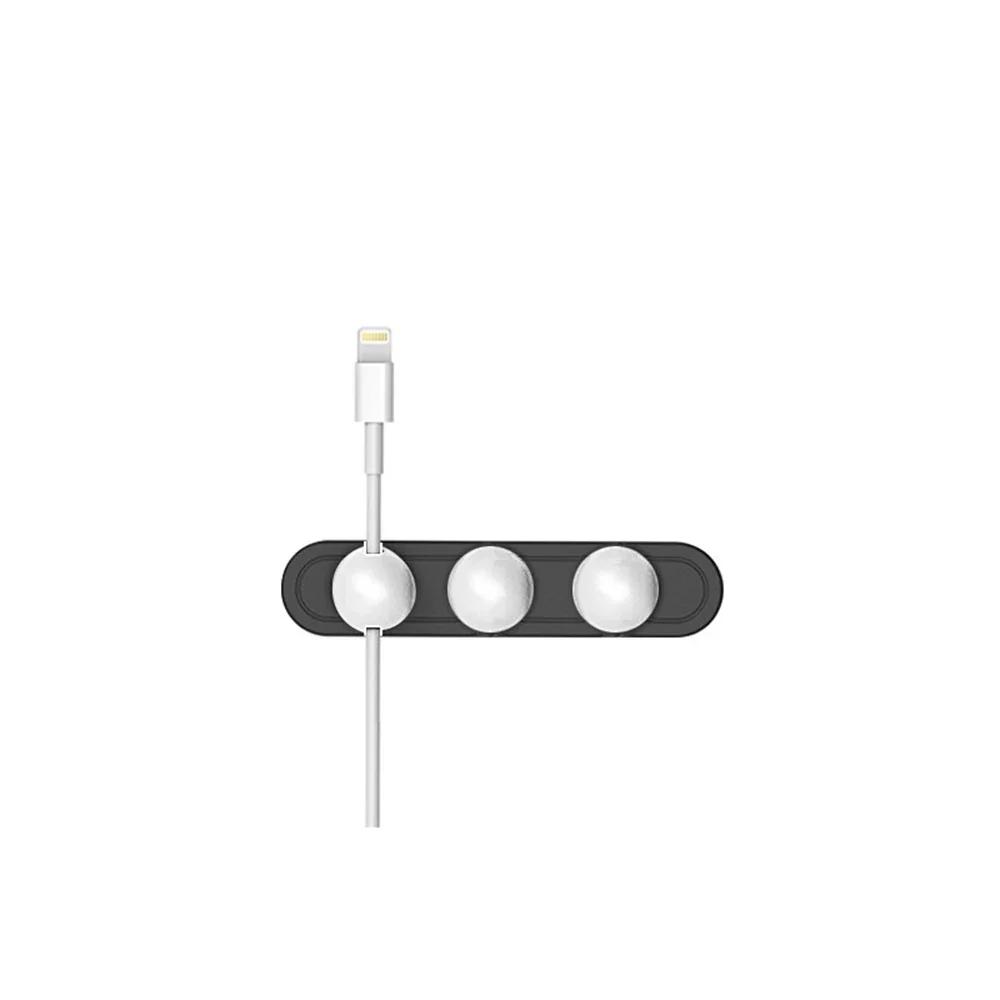 Nuovo Avvolgicavo Magnetico Universale Clip per Cavo Dati USB Organizer Autoadesivo Protettore Gestore Cavi da Tavolo/Auto Supporto di Archiviazione