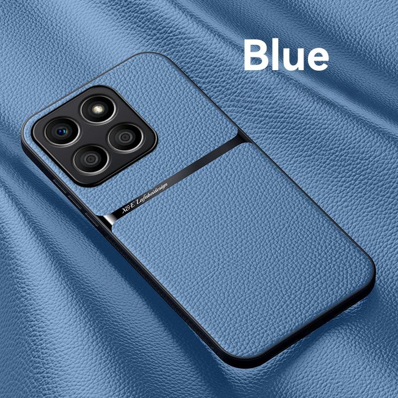 Plain PU Leather Magnetic Case for Honor X6b X8b 5G Protective Cover Hard Back Capa Shell Coque Fundas