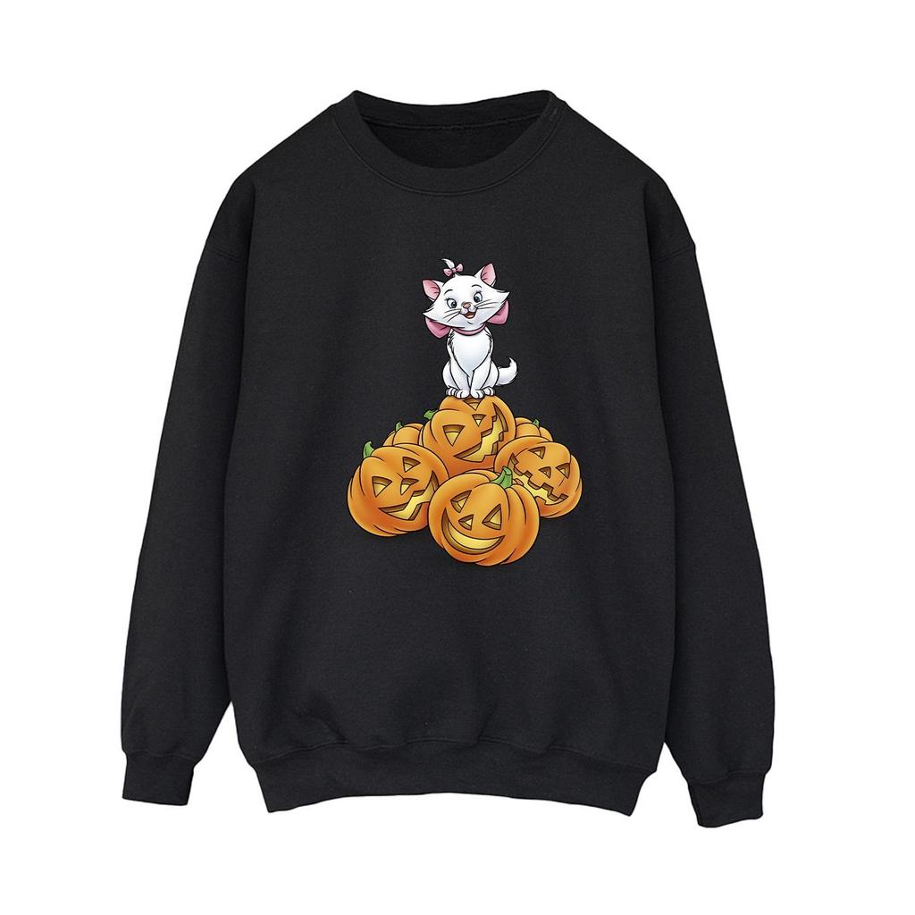The Aristocats Womens/Ladies Marie Pumpkin Halloween Sweatshirt