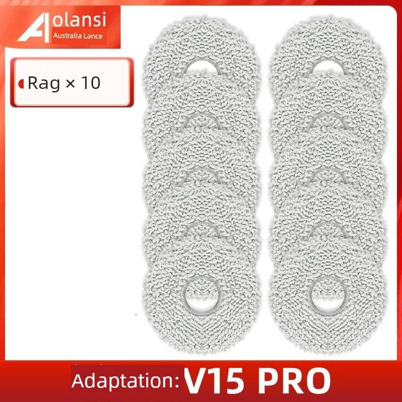 with Midea V15 Pro/Max Osmo Sweeping Robot Accessories Roll Side Brush Filter Mop Cloth Dust Bag Consumables