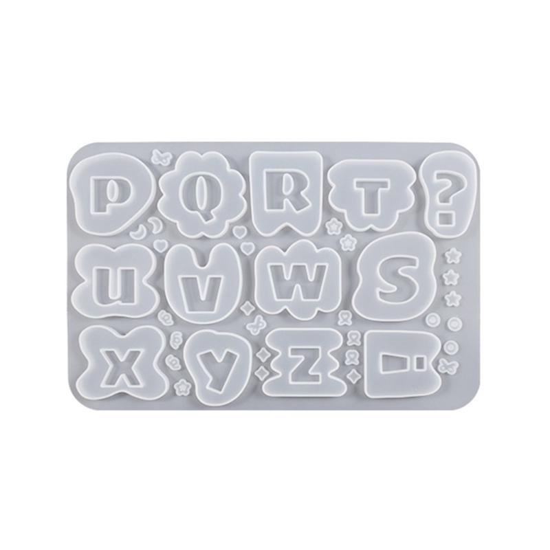 

Alphabet Resin Silicone Molds Quicksand Casting Molds Epoxy Resin Shaker Mold for Pendant Jewelry Making DIY Crafts 1