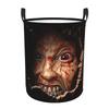 Terrifying Bloody Face Laundry Basket Foldable Large Capacity Clothing Storage Bin Baby Hamper
