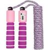 Children's Skipping Rope with Counter, Adjustable Skipping Rope (purple with Pink)