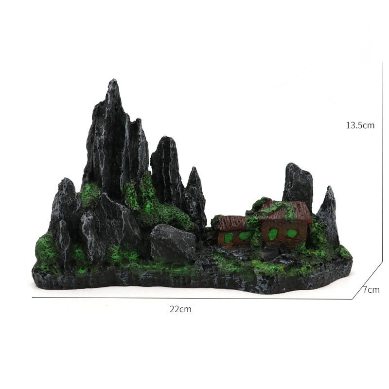 Aquarium Landscape Rockery Decoration Fish Tank Decorations Landscaping Decor Resin Ornaments Aquariums Accessories Gift