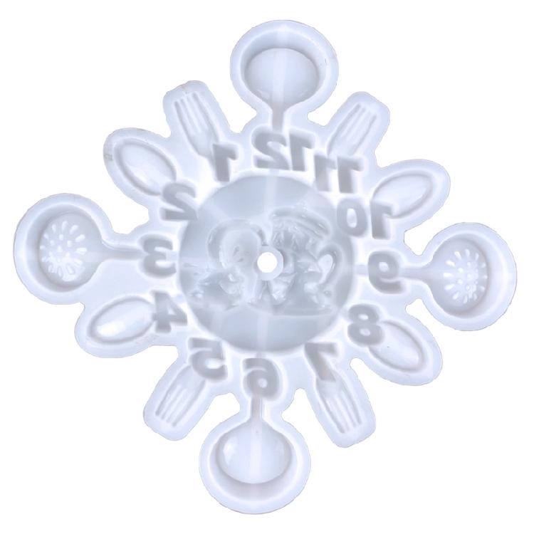 Round Clock Ornaments Mold Handmade DIY Crafts Making Tools Home Decoration 1 чистый