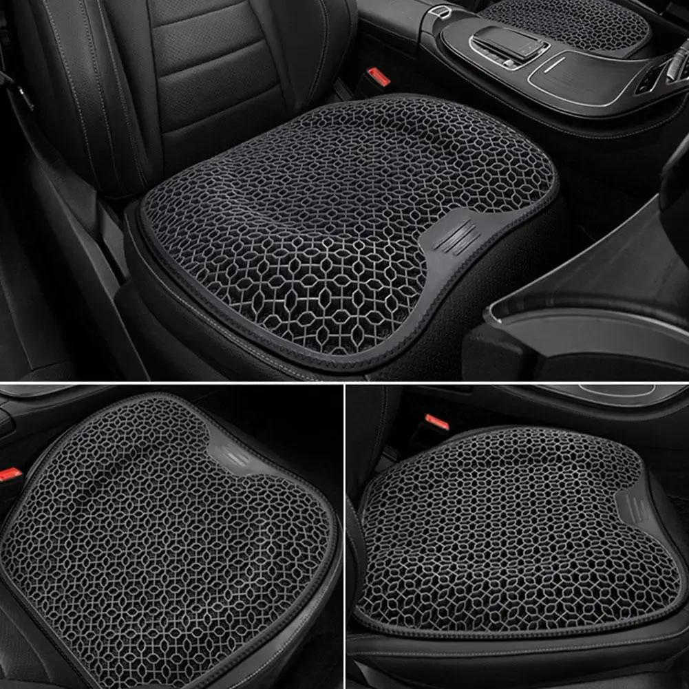 Car Seat Cushion In Summer Honeycomb Gel Seat Cushion Truck Monolithic Silica Gel Ventilation Cool Breathable Office Fart Pad