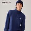 Men's Knitted Half-Zip Long-Sleeve T-Shirt