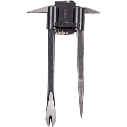 Tajima Safe System Detachable Tool Holder, High-Strength Steel, Short Bar, Double, SFKHI-SBW. Easy To Attach and Detach. Can Be Attached To Your Belt