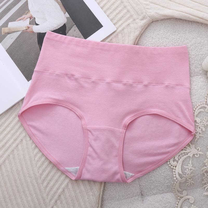 High-Waisted Plus Size Women's Cotton Tummy Control Panties with Butt Lifting and All-Cotton Crotch