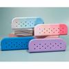 Breathable Holes Silicone Pencil Case Soft Zipper Pencil Pouch Lightweight Large Capacity Makeup Organizer Gift