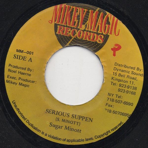 

7inch Record SUGAR MINOTT - Serious Suppen MM001 Mikey Magic Rec Jamaica Reggae, Ska & Dub Used