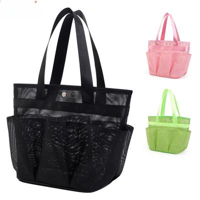 Large Mesh Tote Cosmetic Bag Women Travel Toiletries Storage Pouch Transparent Cosmetic Organizer Wash Toiletry Beauty Container