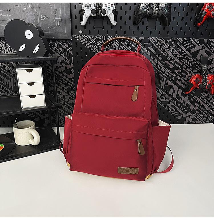 School Bag Retro Fashion Shoulder Bag Leisure Travel Versatile Couple Backpack Girl Student Computer School Bag