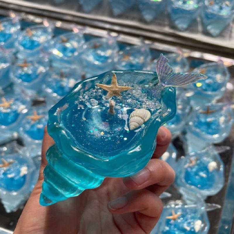 Sea Shell Aromatherapy Candle Creative Starfish ShellSea Sh Scented Candle Sea Shell Candle Handmade Sea Shell Whirlpool Candles