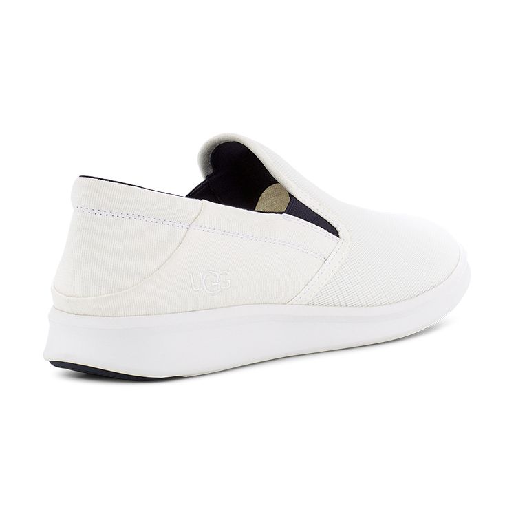 UGG Sheldon Fabric Comfortable Flat Casual Shoes Men Sneaker White 1124893-WHT