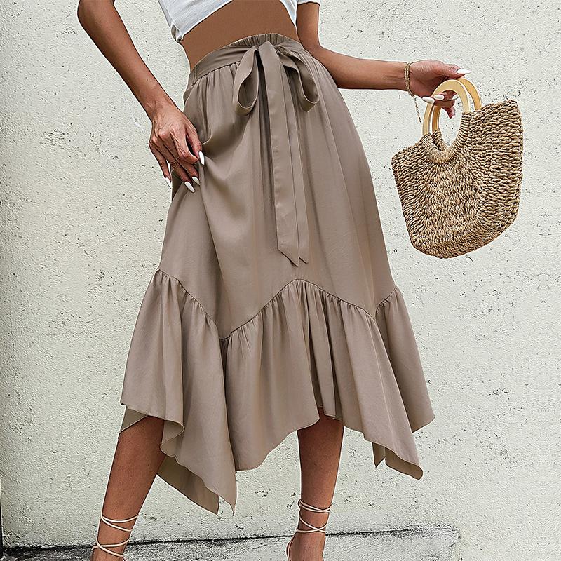 Damesmode Casual Zomer Effen Kleur Print Rokken