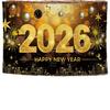 2026 New Year Celebration Banner: Festive Atmosphere Background Cloth and Bunting
