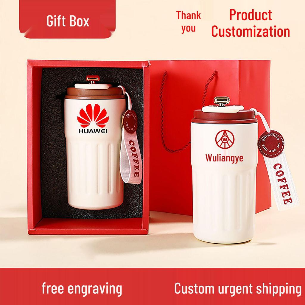 316 Stainless Steel Smart Display Insulated Coffee Mug, Large Capacity with Custom Logo