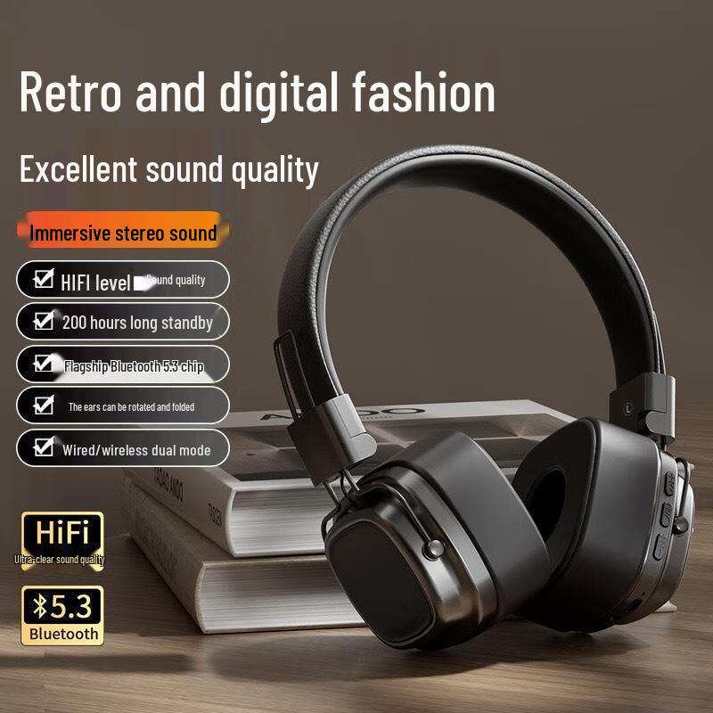 OIMG Retro Wireless Over-Ear Headphones