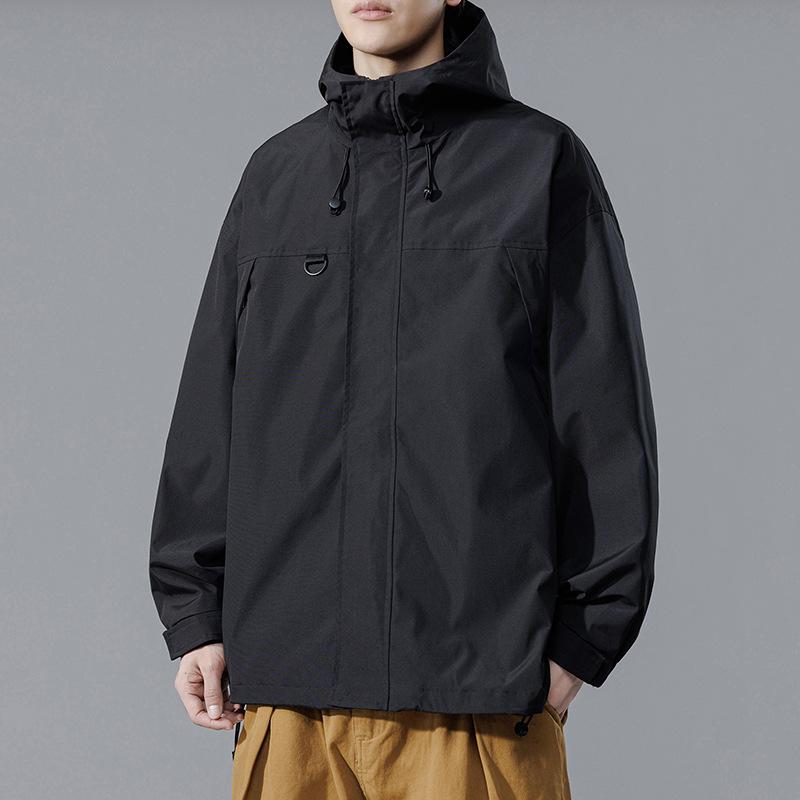 Casual Hooded Jacket Men's Autumn and Winter New Trend Outdoor Jacket Men's Jacket Work Jacket Men's Style