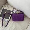 Acai Berry Purple High-End Women's Crossbody Boston Bag with Customizable Design