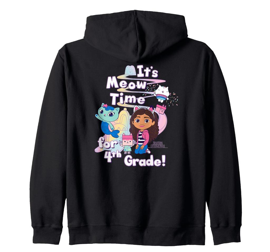 Dreamworks Dollhouse 4th Grade Zip Hoodie Gabby's
