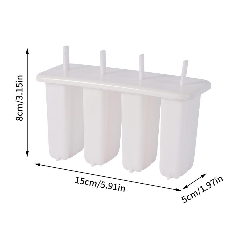 4 Cell Ice Cream Popsicle Mold Diy Ice Cream Machine Homemade Ice Box Summer Children Ice-Lolly Mold Ice Tray Kitchen Gadgets