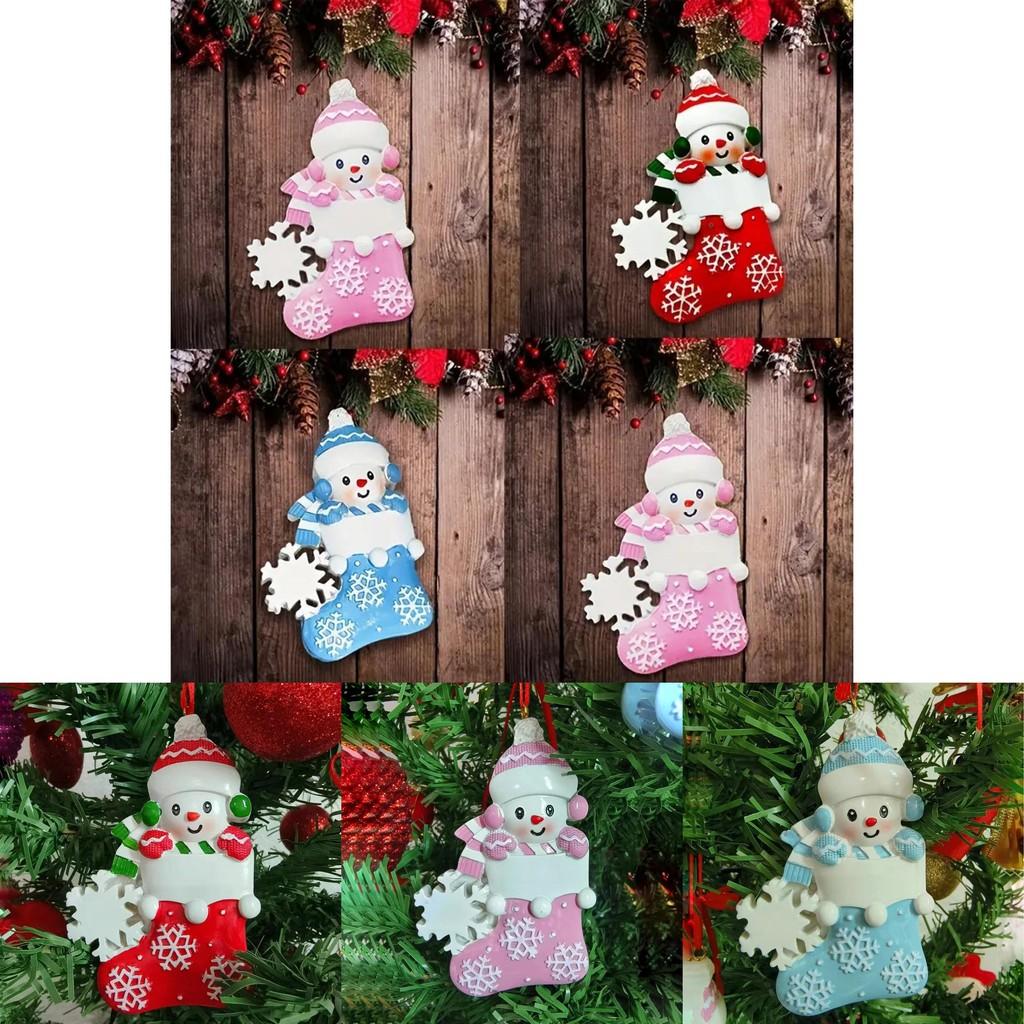 Festliche Weihnachtsbaum-Hängeornamente mit bunten Harz-Schneemann-Geschenken für den Weihnachtsgeist