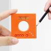 Multifunctional Marking Ruler 6 In 1 Precision Measuring Tool with Level Scriber Parallel Lines Nails Screws Hole Positioning