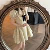 Women's French Aristocratic Polka Dot A-line Dress - Short Sleeve, Waist-Cinched, Summer Slimming & Stylish New Arrival