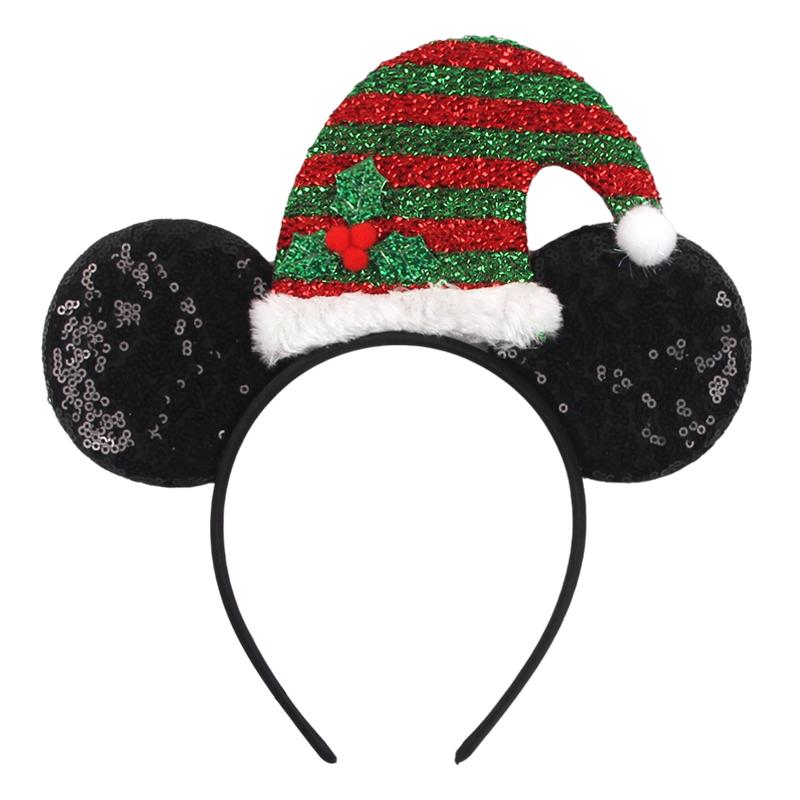 Disney Glänzendes Schloss Mausohren Stirnband Jungen Mädchen Festival Party Cosplay Haarband Frauen DIY Haarschmuck Cartoon Geschenk