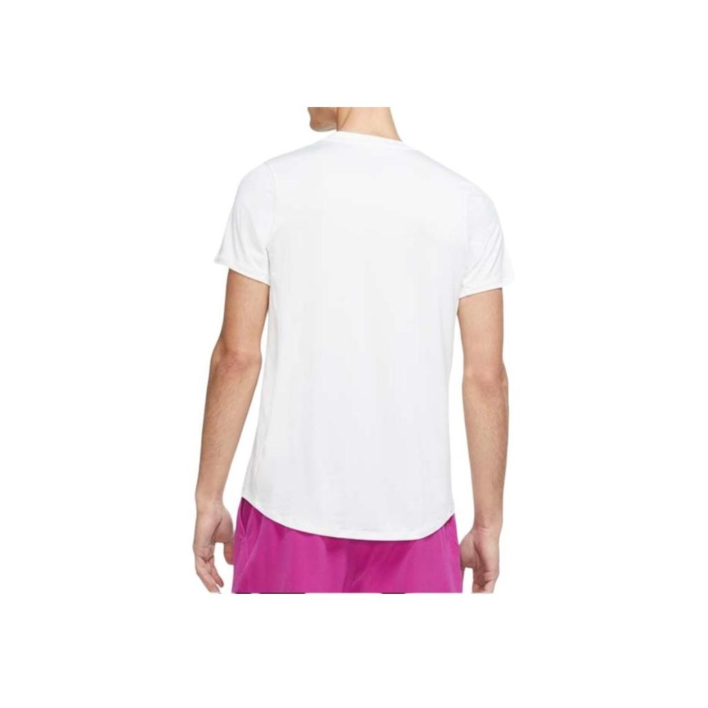 Nike Solid Color Logo Crew Neck T-Shirt Men Tops White DD8317-100
