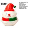 Slow Rebound Squeeze Toy Christmas Snowman Toy, Stress Relief Cute Fidget Holiday Themed Sensory Items Figurine, Stocking Stuffer Party Favor,