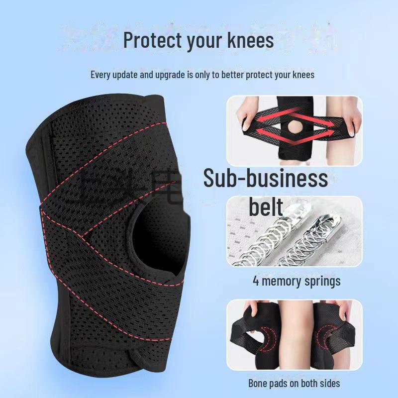 Adjustable Japanese Sports Knee Pads for Running, Dancing, Mountaineering, and Medical Use.