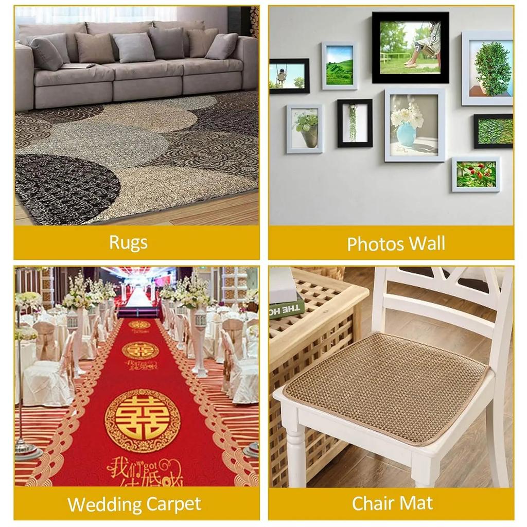 Starke Fixierung Doppelseitiges Stoffband Gelbes Netzgitter Wasserdicht Rückstandsfrei Hohe Viskosität Teppichklebeband Haushaltswerkzeug