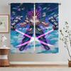Modern Curtains Ready Anime Curtains for Kitchen Curtain Modern Home Decoration Christmas Blinds Blind Tulle in Kitchen Shades
