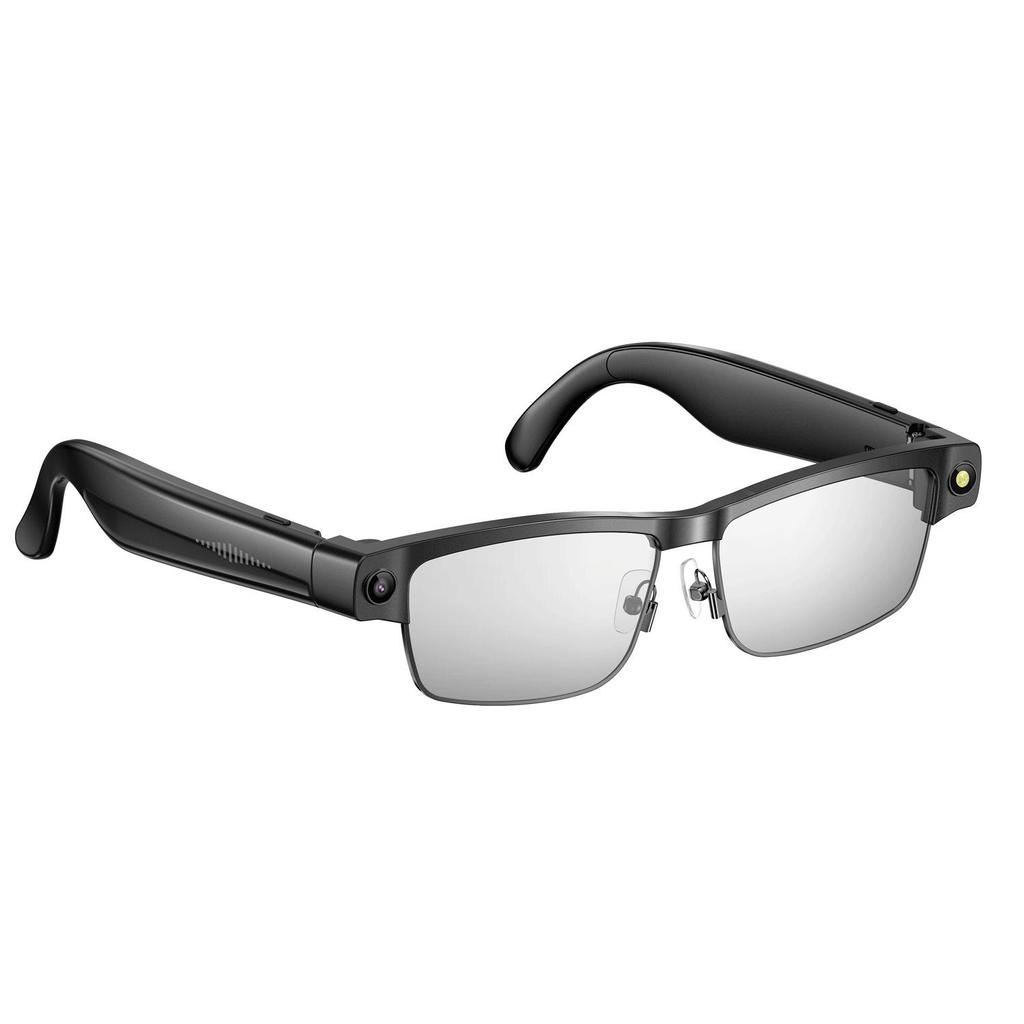 Lunettes Métalliques Bluetooth Intelligentes: Changement de couleur, Lecture de musique, Caméra 8MP, Traduction globale