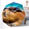 Capybara Themed Travel Umbrella-8 Ribs Automatic Opening and Closing, Portable Folding Design, Compact and Stylish Umbrella Suitable for Out