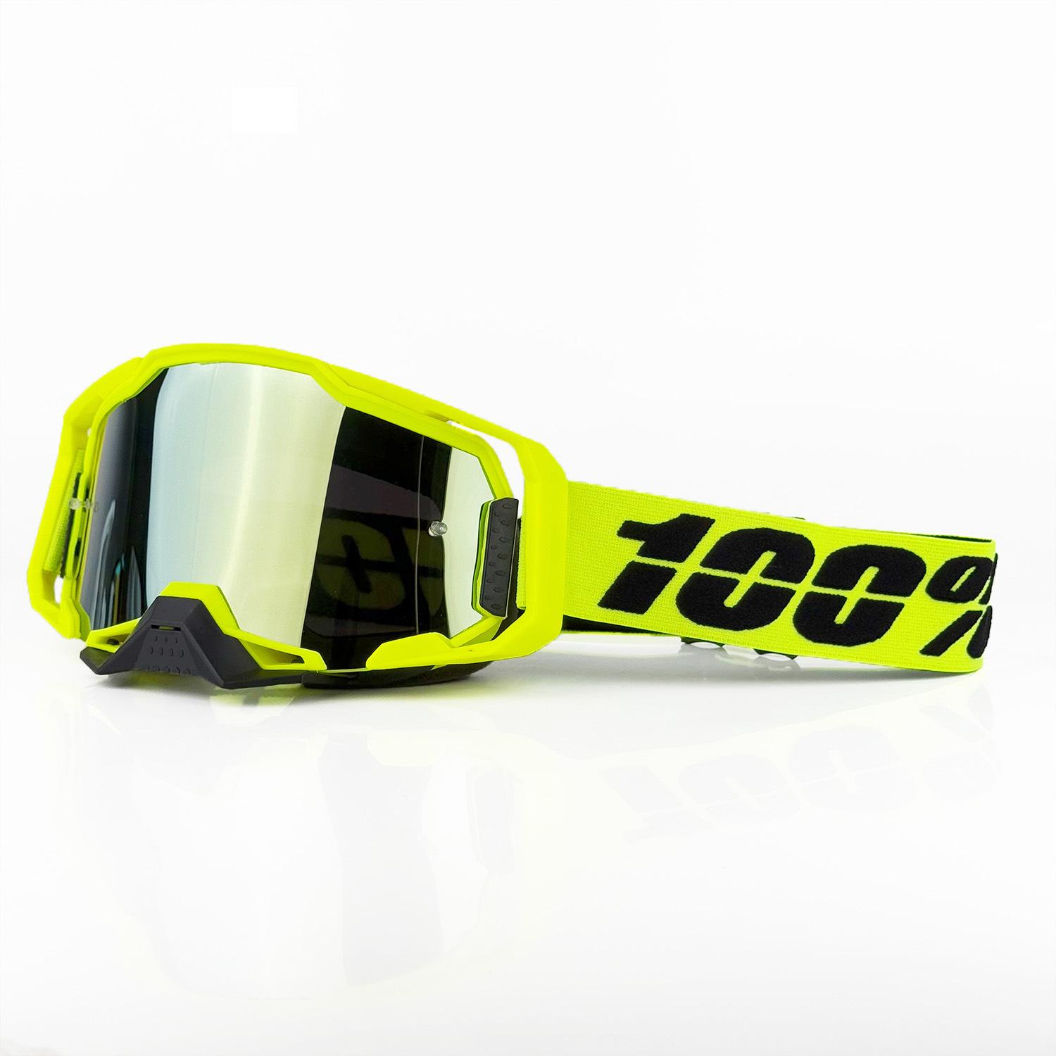 Motorcycle Goggles Large Screen Off-road Goggles Outdoor Riding Windproof Sand Glasses Interchangeable Lenses