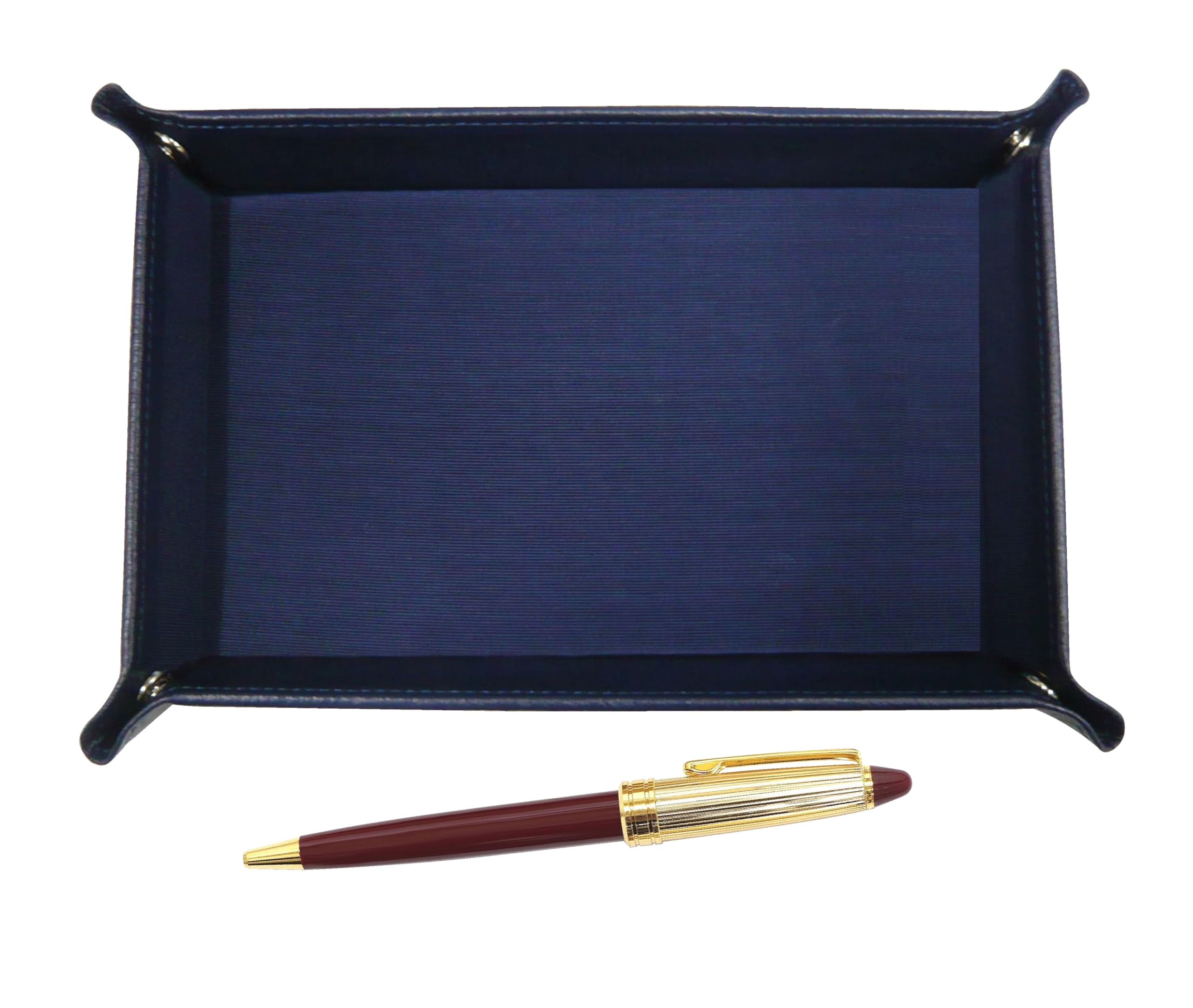 

Подставка для ручек из японской зернистой коровьей кожи, синяя, с отделкой Neo gold, набор шариковых ручек в стиле ретро, красная D-800 TRAL-800B-R