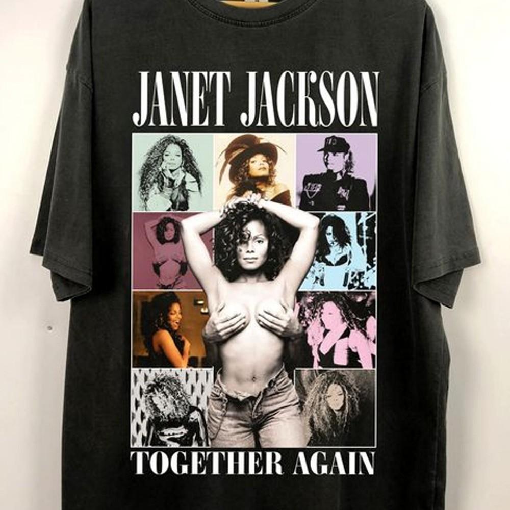 Hot Janet Jackson TOGETHER AGAIN New Rare Unisex Shirt Unisex T-Shirt M