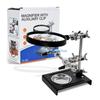 Y5GD Desktop Glass Soldering Station 5X Helping Hands Magnifier Soldering Station Stand Repair Compact-size