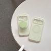 Summer Green Polka Dot Magnetic Stand & Double Layer Phone Case for iPhone 14, 15, 16, 17 Pro Max