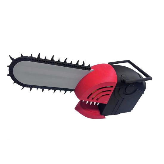 

Chainsaw Popcorn Bucket Chainsaw Head Ornament Fun Movie Night Popcorn Bucket Tabletop Decoration Gift for Fans красный черный