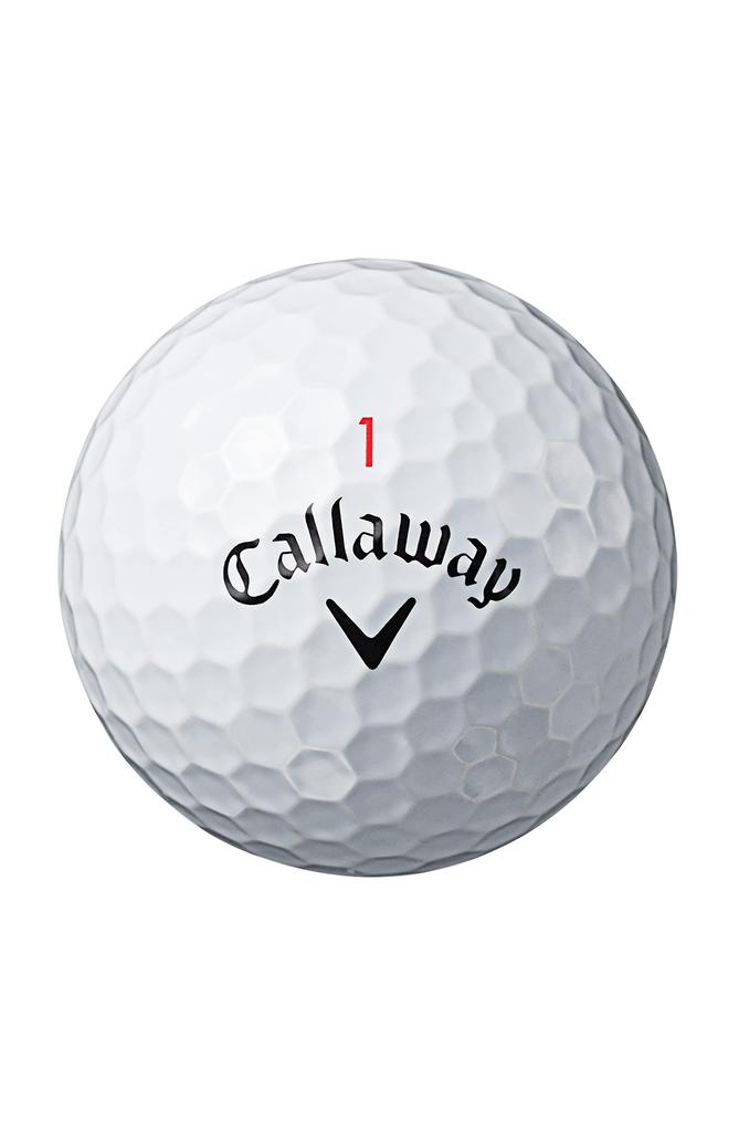 Callaway Golfball CHROME SOFT X LS 2022 1 Dutzend (12 Stück) 4-teiliges Konstruktionsset in Weiß