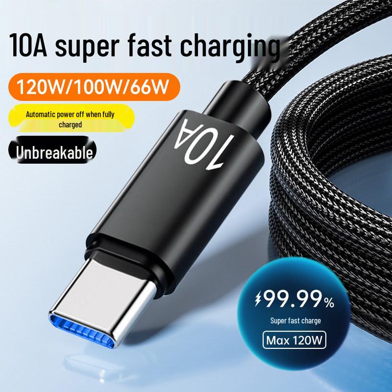 240W Super Fast Charging Type-C Cable for Huawei P70, Mate60 Pro, Honor V50, Xiaomi, VIVO