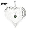 Outdoor Bird Scarer Stainless Steel Reflective Wind Spinners, Garden Decor, Sparkly Spinner, Devices Deterrent to Repellent Pendant Scare Birds